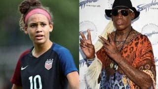 バスケ界のレジェンド、ロッドマン氏の娘がプロサッカー選手に!　NWSLドラフトで1巡目全体2位で指名