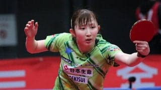 早田ひな、準決勝は盟友・伊藤美誠と 「お互い100％の力で試合ができれば」