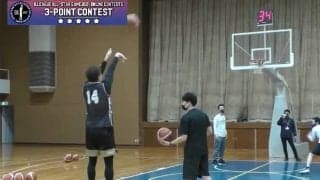 3ポイントコンテストは大接戦の末、シーホース三河の金丸晃輔が3連覇達成！