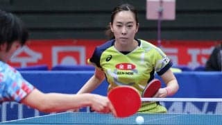 27歳石川佳純、“11歳差対決”に貫禄の勝利　16歳木原美悠下し決勝進出＜卓球全日本＞