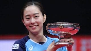 石川佳純、5大会ぶり5度目のV　伊藤美誠との五輪代表対決の大熱戦に勝利