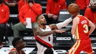 ブレイザーズがホークスを下し、ここ6試合で5勝をあげてウェスト5位の座を堅持