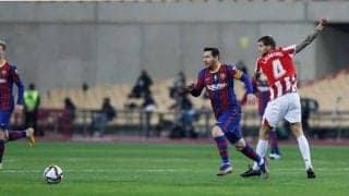 メッシ退場 “大荒れ”のスーペルコパ決勝、2得点のグリーズマンに最高評価「8」