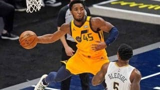 【NBA】いつ確認した？　ミッチェルの体投げ出すノールックパスに米反響「すげぇな」「綺麗」