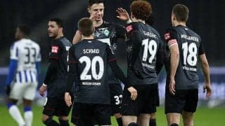 ブレーメンが敵地でヘルタに4発快勝！大迫は終盤の投入で見せ場なし《ブンデスリーガ》