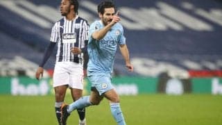 WBAに5発圧勝のシティが7連勝で今季初の首位浮上《プレミアリーグ》