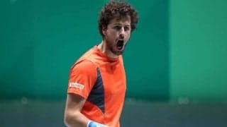 選手が練習コートで「ひとり全豪オープン」開催