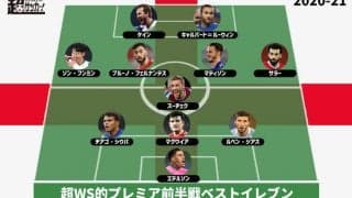 【2020-21プレミアリーグ前半戦ベストイレブン】上位陣から満遍なく選出！