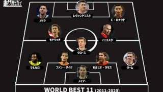 2011～2020年の世界ベストイレブンが発表！イニエスタとともに中盤に入ったのは相棒チャビではなく… 