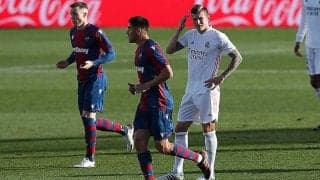 ミリトンが開始直後に退場のマドリー、レバンテに痛恨の逆転負け…《ラ・リーガ》