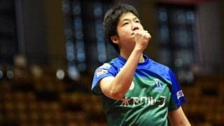 水谷隼「作戦通り」 “志願の出場”でカットマンにきっちり勝利