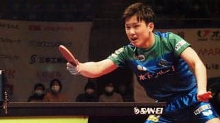 張本智和「たくさん準備してきた」丹羽孝希との五輪代表対決制す