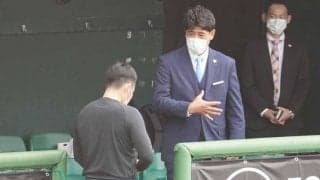 侍ジャパン稲葉監督が楽天キャンプ視察　松井＆浅村らと会話、田中将大への発言注目