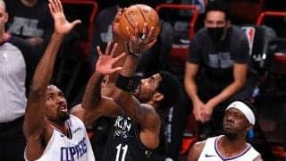 クリッパーズ戦を制したネッツのアービング、デュラントとハーデンについて「2人をずっと前から尊敬していた」