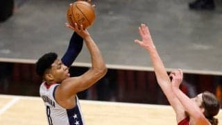 ヒート戦で2試合連続となる2ケタ得点を記録した八村塁…出場時間増加については「全然大丈夫です」