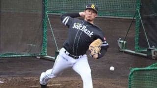 鷹18年ドラ2杉山「6割くらい」で145キロ計測　打撃投手登板で打者押し込む