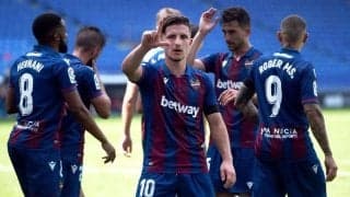 意表を突く技ありゴール！レバンテMFが壁の下を通して決めた、地を這うようなグラウンダーFK【ビューティフル・フリーキック】