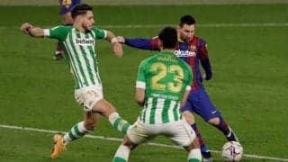 途中出場メッシが火付け役 トリンカオの移籍後初ゴールでバルサがベティスとの打ち合い制す