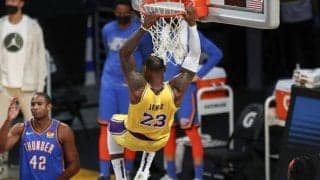 レブロンが28得点14リバウンド12アシストのトリプルダブル…レイカーズ5連勝へ