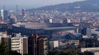 カンプ・ノウがコロナワクチン接種センターに