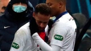 PSGに黄色信号 ネイマールが負傷交代でCLバルサ戦を欠場の可能性