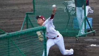 楽天ドラ1早川、初フリー打撃登板で安打性5本　フロントドア”で見逃し奪う場面も