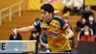 “快速ブルドーザー”曽根翔、張本相手に互角の戦いも「1本の差を大きく感じた」