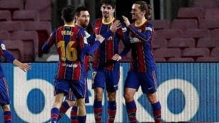 トリンコンとメッシがドブレーテの共演! バルサがリーグ7連勝でPSG戦へ《ラ・リーガ》