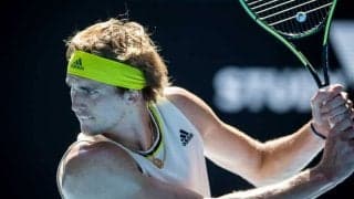 全豪OPでズべレフの練習を撮影していたカメラマンにハプニング