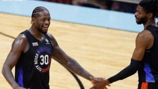 ニックスがホークスをとの接戦を制して3連勝…ジュリアス・ランドルは44得点をマーク