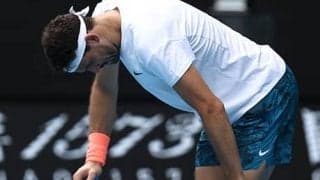  ディミトロフ けいれんで失速 