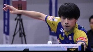 クールに戦う“冷男”篠塚大登、Tリーグ選手ランク昇格　今季ダブルス10勝の17歳左腕