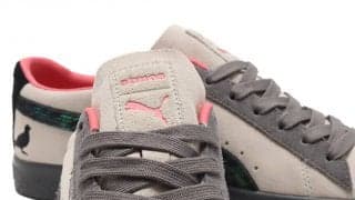 PUMA SUEDE STAPLE atmos - NYバスケのレジェンドゆかりのモデルに東京とNYの象徴をあしらった「CROW & PIGEON」第二弾