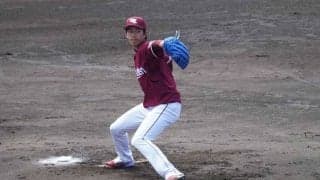 楽天岸、初実戦で2回無失点　田中将らと開幕投手候補も「1年間しっかり…」