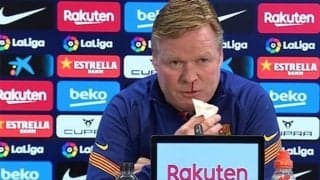 クーマン、記者会見中に鼻血止まらず...健康状態を懸念する声も