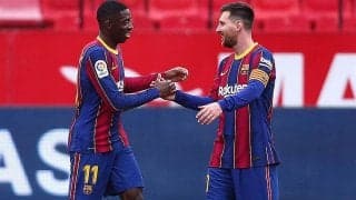 デンベレ＆メッシ弾のバルセロナが完勝でセビージャの連勝を「6」でストップ!　逆転目指すコパでのリターンマッチに弾み《ラ・リーガ》