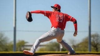 大谷翔平、2度目のライブBPで復活の161キロ　MLB公式も驚愕「剛速球を見せつける」
