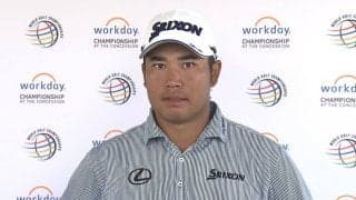 松山英樹、5打差7位タイに浮上！「追いつけるチャンスある」