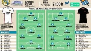 バルサを抜いて2位浮上なるか マドリー対ソシエダ【先発予想 】