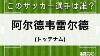 【阿尔德韦雷尔德】このサッカー選手は誰？