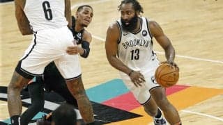 ネッツが圧巻のパフォーマンスで延長戦を制す…ハーデンが30得点14リバウンド15アシストのトリプルダブル