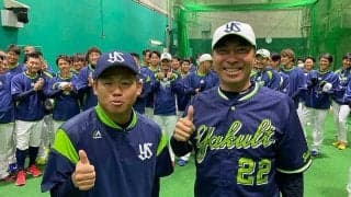 ヤクルト加入の田口が合流、“打倒・巨人”を宣言　「連覇を阻止したい」