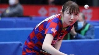 TリーグMVPの早田ひな、1年ぶりの国際大会白星発進＜卓球・WTTコンテンダードーハ＞
