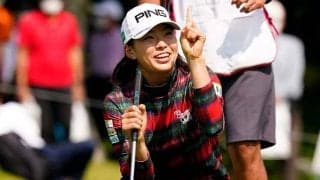 渋野日向子が暫定5位でV射程　21年もシブコ節で上機嫌「明日2kg太って帰ってくる」