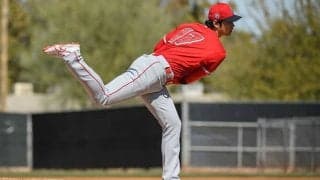 【MLB】大谷翔平、今季初の実戦登板で最速161キロ　2回途中5奪三振3安打1失点
