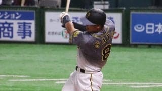 阪神ドラ1佐藤輝、また打った！　第1打席で高橋礼から左前打＆2試合連続安打