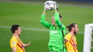 “生命線”ともなり得るバルサ守護神のビックセーブ 今季のクリーンシート数は...