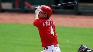 【MLB】秋山翔吾、倒木事故に遭った妻は「強い女性だなと」　OP戦初出場は中堅で2打席凡退