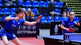 五輪代表・水谷/伊藤ペア、1年ぶりの実戦で白星＜WTTスターコンテンダードーハ＞