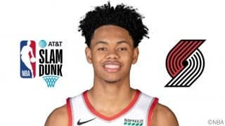 アンフェニー・サイモンズ（ブレイザーズ）、“ゴールにキス・ダンク”でスラムダンク王者に – 「“チュー顔”でわかってもらおうと…（I’m just gonna emphasize the smooch face）」